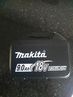 makita 9.0 ah batterij accu  1keer gebruikt nieuw.., Ophalen of Verzenden, Zo goed als nieuw