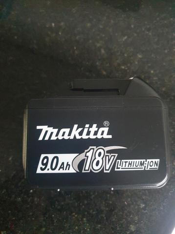 makita 9.0 ah batterij accu  1keer gebruikt nieuw.. beschikbaar voor biedingen