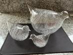 Glazen Vogeltjes - Set van 3 gesponnen glas, Ophalen of Verzenden