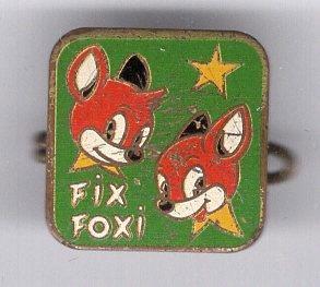 FIX & FOXI groen email op koper stripfiguur broche ( R_130 ), Verzamelen, Speldjes, Pins en Buttons, Nieuw, Speldje of Pin, Figuurtje