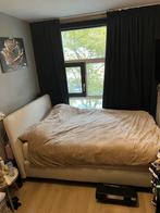 ZGAN Boxspring 140x200 met Luxe Matras, Ophalen, Beige, 140 cm, Zo goed als nieuw