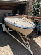 Zeilbootje met klein kajuitje en trailer , leuk klusproject, Watersport en Boten, Ophalen, Geen motor, Gebruikt, Overige typen