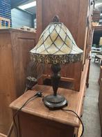 originele Tiffany tafellamp – met loodglas, Ophalen of Verzenden, Zo goed als nieuw, Glas, Minder dan 50 cm