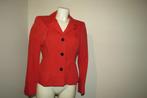 Gucci rode blazer zwarte merk knopen structuur stof IT 44, Kleding | Dames, Maat 38/40 (M), Verzenden, Gucci, Jasje