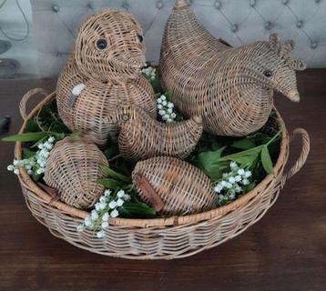 Rivièra Maison eend,kip,kuiken eieren en servingtray  beschikbaar voor biedingen