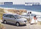 Brochure SsangYong Rodius 05-2005 NEDERLAND, SsangYong, Overige merken, Ophalen of Verzenden, Zo goed als nieuw