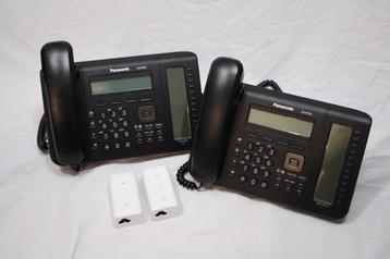 Set van 2 Panasonic KX-NT553 + 2 Ulcom POE adapters