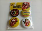 Rolling Stones mooie no filter button set nieuw official, Verzamelen, Muziek, Artiesten en Beroemdheden, Nieuw, Overige typen