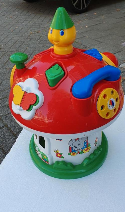 Vintage Molto Activiteiten Paddestoel, Kinderen en Baby's, Speelgoed | Babyspeelgoed, Gebruikt, Overige typen, Met geluid, Ophalen of Verzenden