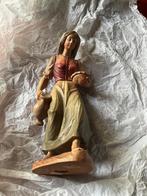 PRACHTIG HOUTSNIJWERK ANRI KUOLT HERDERINNETJE KERST, Ophalen of Verzenden