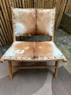 Lounge stoel koeienhuid, Huis en Inrichting, Stoelen, Ophalen, Gebruikt, Eén