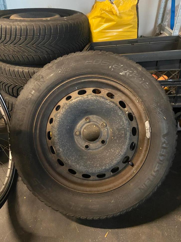 4x Vredestein Snowtrac 205/60 R16 Winterbanden+velg, Auto-onderdelen, Banden en Velgen, Band(en), Winterbanden, 16 inch, 205 mm