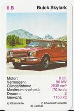 Kw3031 autokaartje 8b buick skylark, Verzamelen, Ophalen of Verzenden, Zo goed als nieuw, Auto's