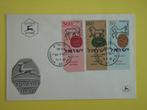 LI   Fdc israel 145-147, Postzegels en Munten, Brieven en Enveloppen | Buitenland, Envelop, Verzenden