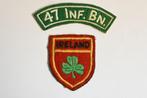 unifil badge ierland patch embleem 47th Infantry Battalion, Ophalen of Verzenden, Landmacht, Overige gebieden, Embleem of Badge