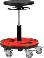 Nieuwe tabouret / werkplaatskruk met materiaalschaal, Ophalen of Verzenden, In hoogte verstelbaar, Nieuw, Kunststof