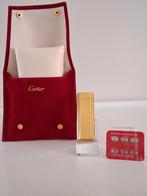 Dupont: Cartier Aansteker Cartier Hoesje + Vuursteentjes, Ophalen of Verzenden, Gebruikt, Aansteker