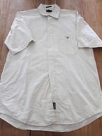 Gant blouse overhemd beige m korte mouwen, Beige, Ophalen of Verzenden, Halswijdte 39/40 (M), Zo goed als nieuw