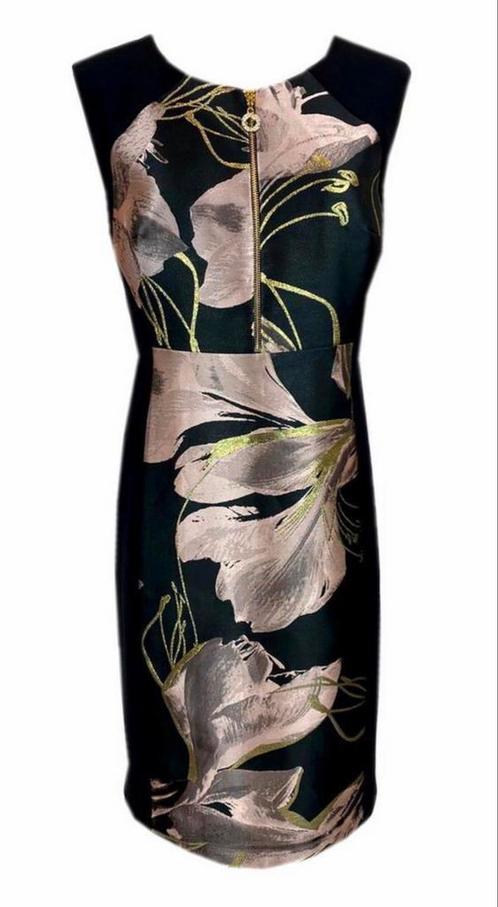Frank Lyman elegante jurk kleurstelling zwart roze goud 38, Kleding | Dames, Jurken, Zo goed als nieuw, Maat 38/40 (M), Overige kleuren