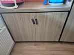 Babykamer compleet houtlook met zwart staal, Ophalen of Verzenden, Zo goed als nieuw, 50 tot 75 cm, 50 tot 100 cm