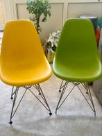 Designstoelen kuipmodel geel en groen, Ophalen, Gebruikt, Overige kleuren, Twee