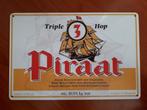 Piraat Bier 20x30 cm Reclamebord, Verzamelen, Biermerken, Ophalen of Verzenden, Nieuw, Reclamebord, Plaat of Schild, Overige merken