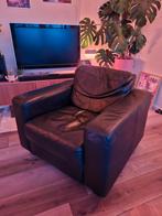 Ikea Skogaby lederen fauteuil, Ophalen, Gebruikt, 75 tot 100 cm, Modern
