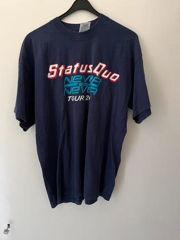 2 shirts Status Quo blauw en wit maat XL in goede staat beschikbaar voor biedingen