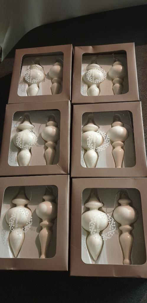 Kerstboomversieringen wit (nieuw), Diversen, Kerst, Nieuw, Ophalen of Verzenden
