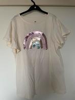 H&M meisjes shirt sequins glitters maat 134/140, Kinderen en Baby's, Kinderkleding | Maat 134, Ophalen of Verzenden, Zo goed als nieuw