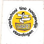 Sticker sport karate Tino Hoogendijk 4x4cm., Verzamelen, Verzenden, Zo goed als nieuw, Sport