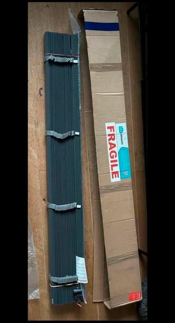 Houten Jaloezie Antraciet 155x156cm Nieuw in Doos beschikbaar voor biedingen