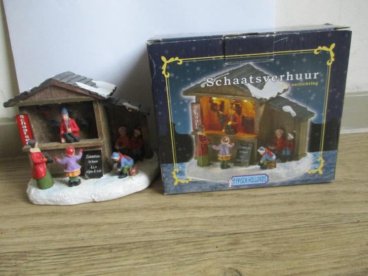 Schaatsverhuur, in doos Typisch Hollands, mooie staat, Diversen, Kerst, Nieuw, Ophalen of Verzenden