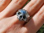 Vanoli 925 zilver heren ring biker doodskop skull maat 21, Sieraden, Tassen en Uiterlijk, Ringen, Vanoli, 20 of groter, Amsterdam