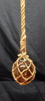 Visdrijver lamp vintage retro bol macramé, Ophalen of Verzenden