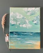 De zee wacht altijd ~ flessenpost ~ kleintje kunst ~ atelier, Ophalen of Verzenden, Nieuw, Schilderij, Minder dan 50 cm