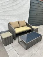Lounge set tuin compact, Tuin en Terras, Tuinsets en Loungesets, Ophalen, Gebruikt, 4 zitplaatsen, Loungeset
