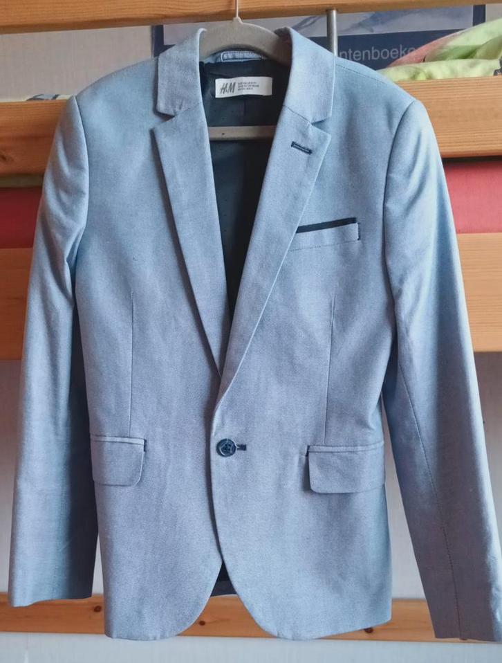 Colbertje mt 134 H&M. Katoen. Z.g.a.n, Kinderen en Baby's, Kinderkleding | Maat 134, Zo goed als nieuw, Jongen, Jas, Ophalen of Verzenden