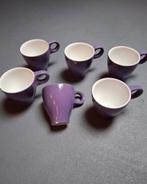 Simon levelt koffiemokken 6 stuks, Ophalen of Verzenden, Gebruikt, Glas, Overige stijlen