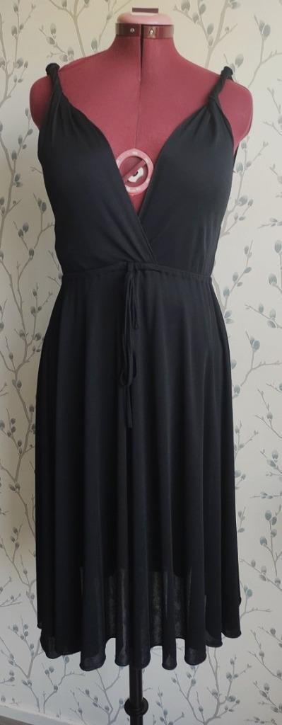 TWIN-SET SIMONA BARBIERI zwart Feest/ Zomer-Jurkje maat M, Kleding | Dames, Jurken, Zo goed als nieuw, Maat 38/40 (M), Zwart, Knielengte