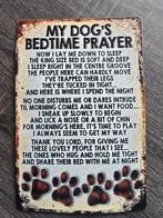 Metalen Bord - DOG bedtime, Ophalen of Verzenden, Zo goed als nieuw