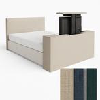 Boxspring tv lift 180x200 cm showmodel €1359,-, Overige kleuren, Ophalen of Verzenden, 180 cm, 200 cm