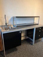 Keukenblok, Huis en Inrichting, Ophalen, Gebruikt, Zwart, Enkelwandige keuken