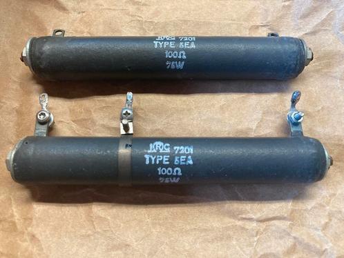 IRC 5 EA vermogensweerstand 100 Ohm/ 75 W ( 2 stuks), Hobby en Vrije tijd, Elektronica-componenten, Gebruikt, Ophalen of Verzenden