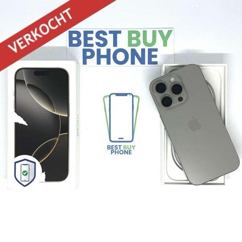 iPhone 16 pro 128GB naturel /ongebruikt + 12 maanden garanti, Telecommunicatie, Mobiele telefoons | Apple iPhone, Zo goed als nieuw