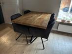 Eettafel mango hout, Huis en Inrichting, Tafels | Eettafels, 100 tot 150 cm, Zo goed als nieuw, Vier personen, Rechthoekig