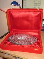 Vintage Chinese zilveren kapspiegel met standaard in box., Antiek en Kunst, Ophalen of Verzenden, Overige vormen, Minder dan 50 cm