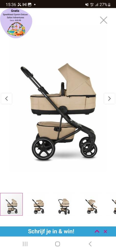 Easywalker Jimmey Taupé bijna nieuw!, Kinderen en Baby's, Kinderwagens en Combinaties, Zo goed als nieuw, Combiwagen, Overige merken