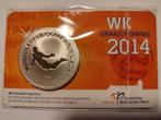 WK 2014 COINCARD Oranje Penning Zweefduik Persie, Ophalen of Verzenden, Koningin Beatrix, Euro's, Setje