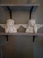 Engelen beelden 2 stuks cherubijn brocante engelen, Ophalen of Verzenden, Zo goed als nieuw